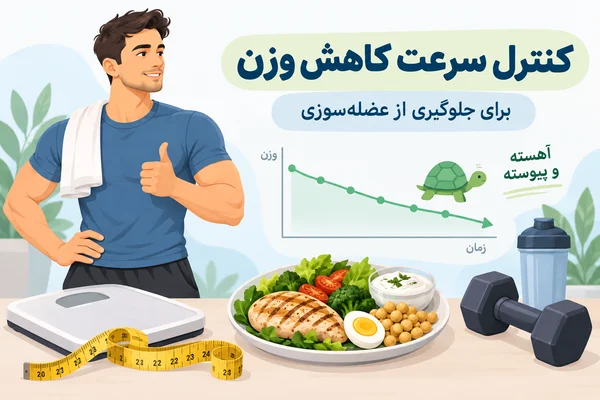 برای جلوگیری از عضله‌سوزی در رژیم، سرعت کاهش وزن را کنترل کنید
