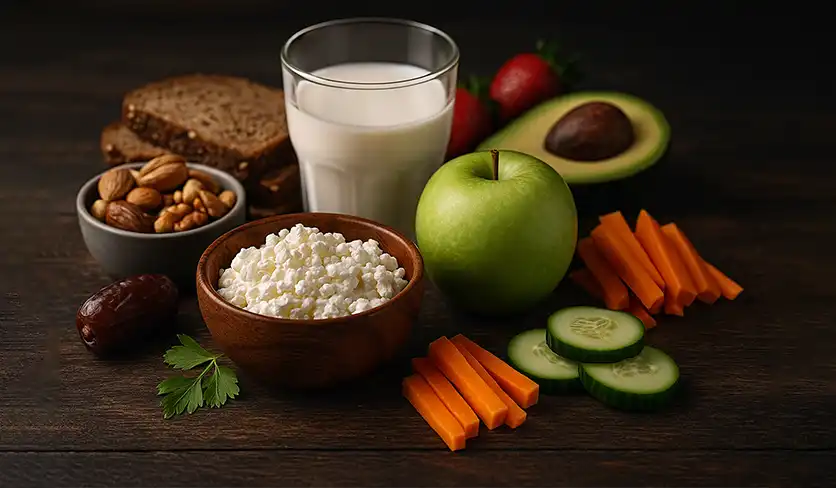 میان وعده سالم برای آخر شب