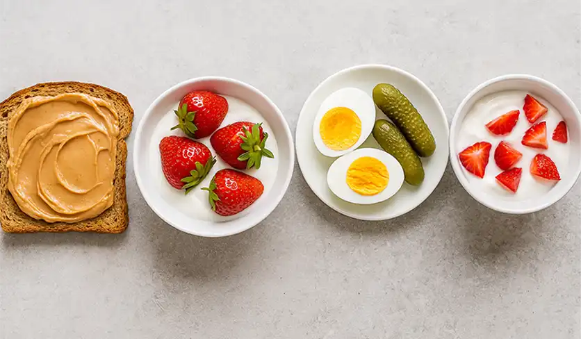 میان وعده رژیمی صبح